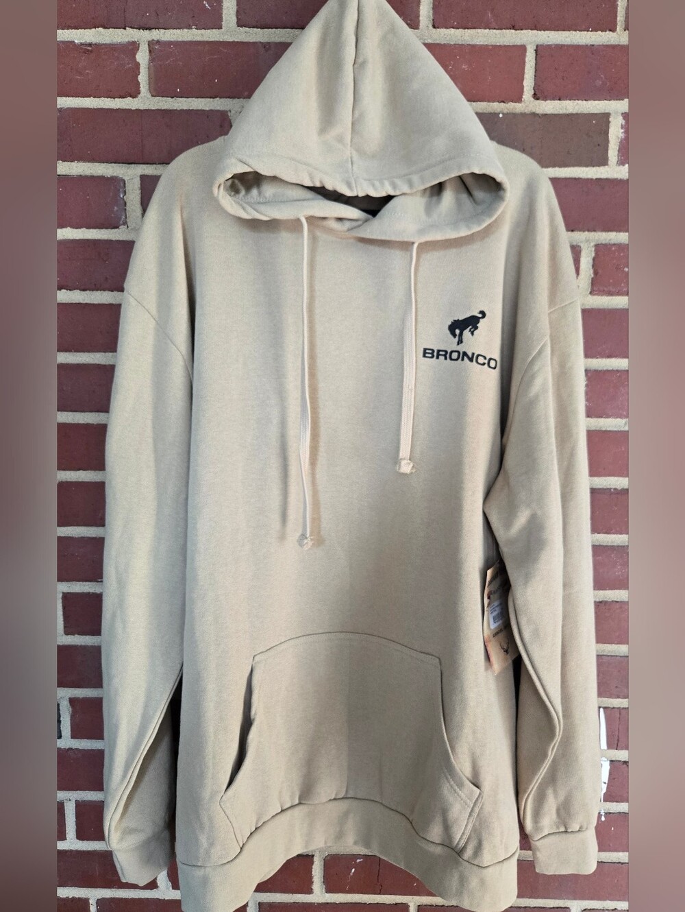 Ford Bronco 1970 Hoodie XXL Sandstone Buckhorn River Pullover Graphic Sweatshirt - Picture 2 of 4